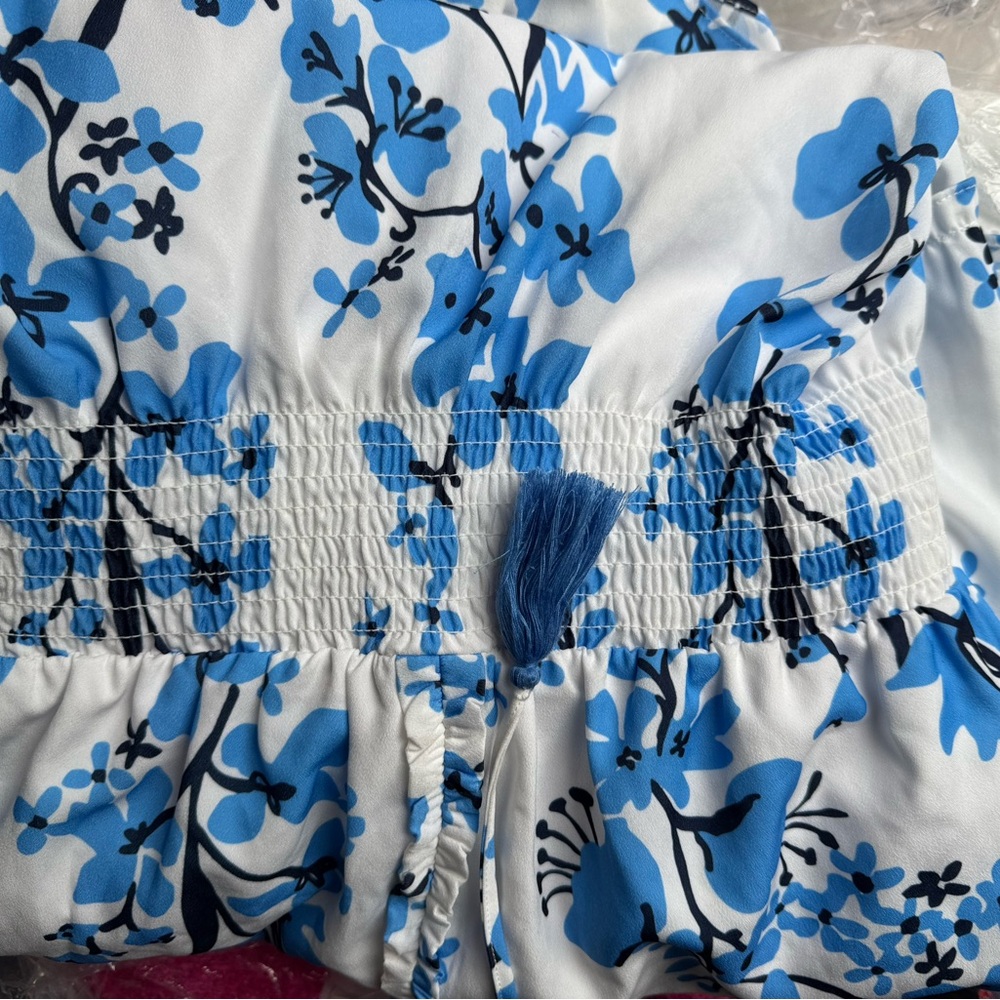 🎉LAST PIECE 🎉SAIL TO SABLE Flutter Sleeve Floral Midi Dress - Picture 8 of 9